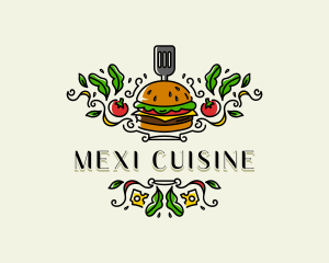 Burger Gourmet Cuisine logo design