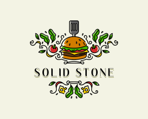 Burger Gourmet Cuisine logo design