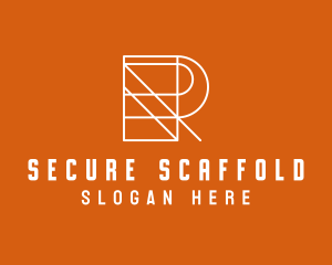 Scaffolding Letter R logo