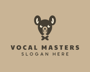 Animal Bear Mic logo design