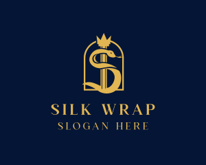 Snake Crown Pillar logo design