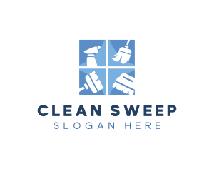 Cleaning Disinfect Maintenance logo design