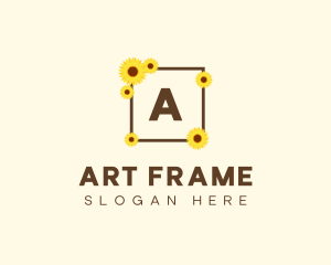 Sunflower Frame Boutique logo design