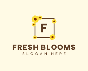 Sunflower Frame Boutique logo design