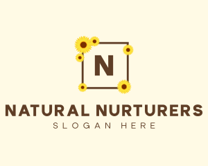 Sunflower Frame Boutique logo design