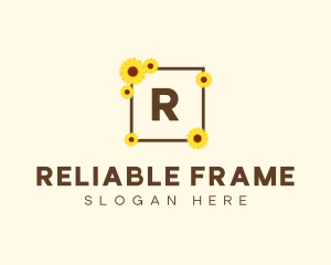 Sunflower Frame Boutique logo design