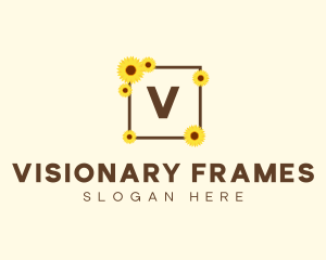 Sunflower Frame Boutique logo design