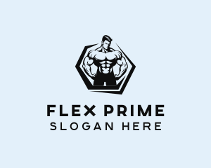 Muscle Gym Bodybuilder logo