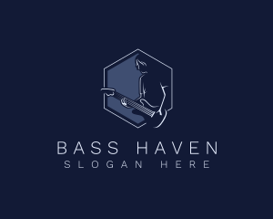 Musician Bass Guitar logo