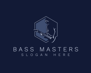 Musician Bass Guitar logo