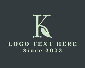 Organic Boutique Letter K logo