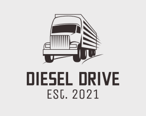 Driving Truck Haulage logo design