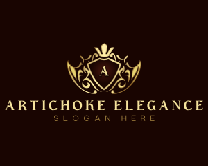 Elegant Crown Crest logo design