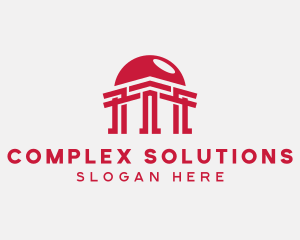 Temple Pillar Architect logo design