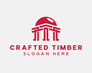 Temple Pillar Architect logo design