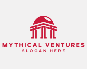 Temple Pillar Architect logo design