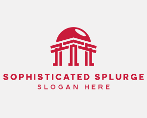 Temple Pillar Architect logo design