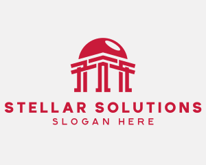 Temple Pillar Architect logo design