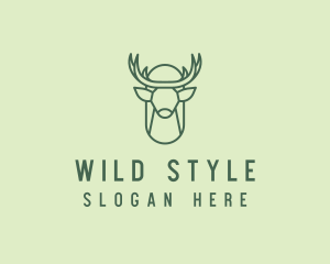 Wild Deer Hunting logo design