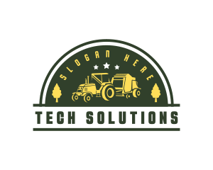 Tractor Agricultural Farming  Logo