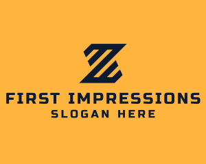 Modern Industrial Slant logo design