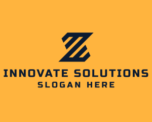 Modern Industrial Slant logo