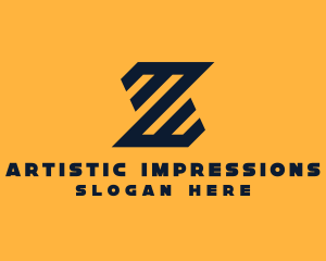 Modern Industrial Slant logo design