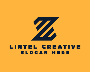 Modern Industrial Slant logo design