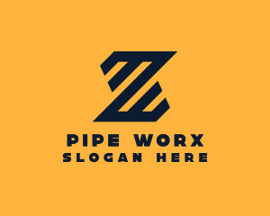 Modern Industrial Slant logo design