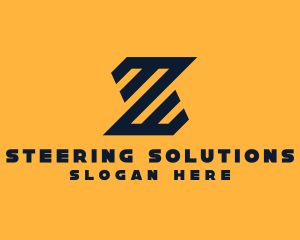 Modern Industrial Slant logo design