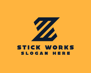 Modern Industrial Slant logo design