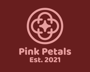 Pink Petal Pattern  logo design