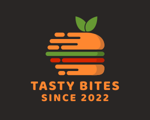 Fast Vegan Burger logo design