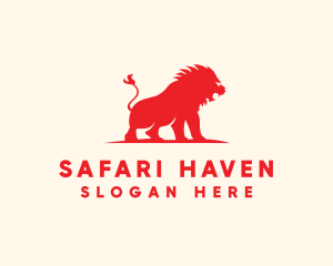 Safari Wild Lion  logo design