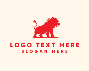 Lion - Safari Wild Lion logo design