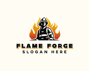 Fireman Safety Rescue logo design