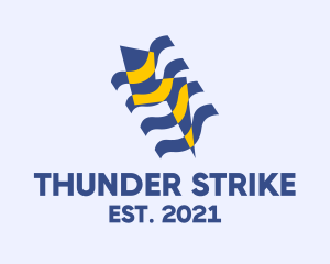 Blue Thunder Wind  logo design