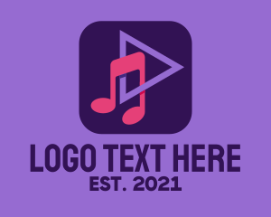 App - Music Streaming App logo design