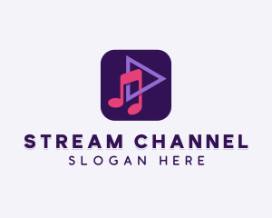 Music Streaming App logo design