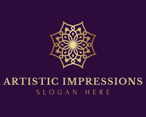 Luxury Flower Ornament logo design