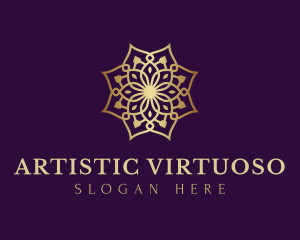 Luxury Flower Ornament logo design