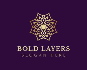 Luxury Flower Ornament logo design