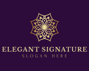 Luxury Flower Ornament logo design