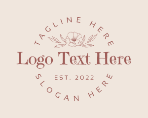 Aesthetic Flower Wordmark logo