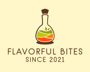 Natural Spices Bottle  logo design