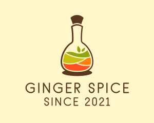 Natural Spices Bottle  logo design