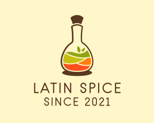 Natural Spices Bottle  logo design