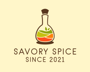 Natural Spices Bottle  logo design