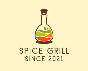 Natural Spices Bottle  logo design