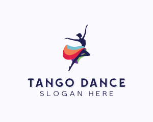 Woman Dancing Entertainment logo design